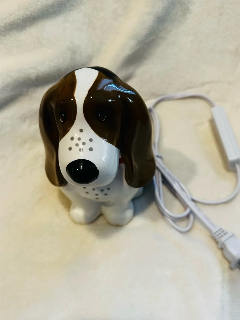 The Pioneer Woman Basset Hound Ceramic Electric Night Light Timer Tested Works